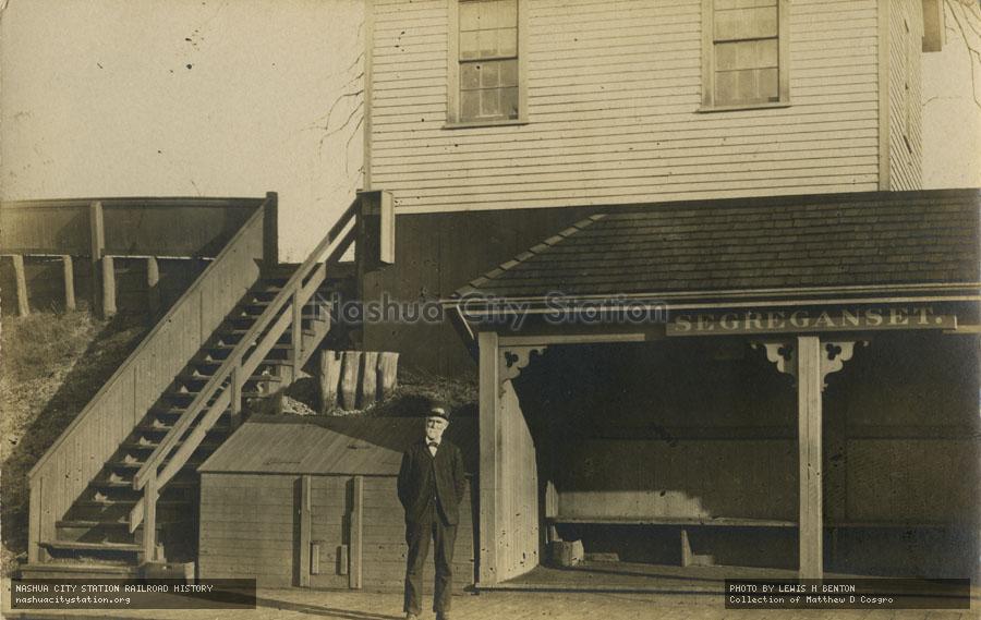 Postcard: Segreganset Railroad Station, Dighton, Massachusetts